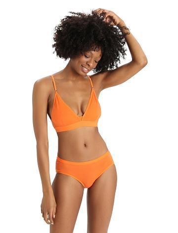 One Piece & Sets Icebreaker Merino Siren Bra Damskie Pomarańczowe | PL 1205UZGT